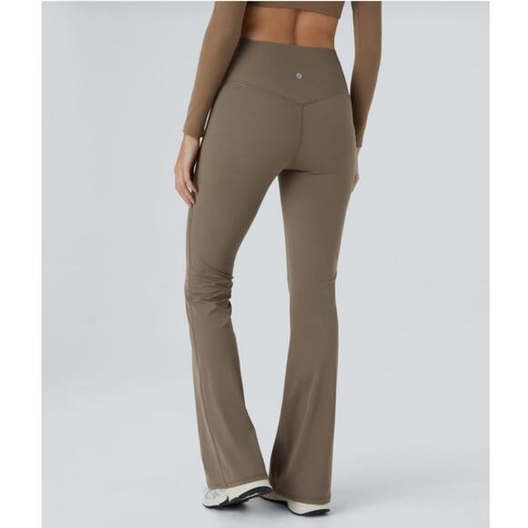 Halara UltraSculpt Flare Pants XL NWT High Rise Brown Long 37” Inseam Yoga - Picture 2 of 12